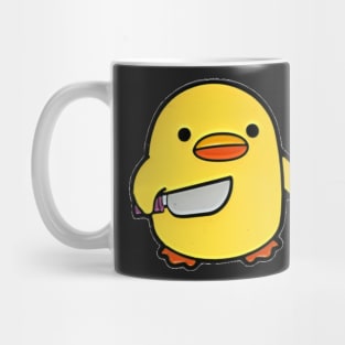 duck with knife Mug